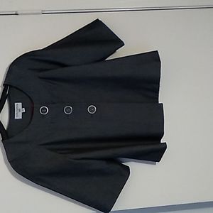 Sharagana jacket charcoal gray, size 14, made of polyester, rayon and spandex